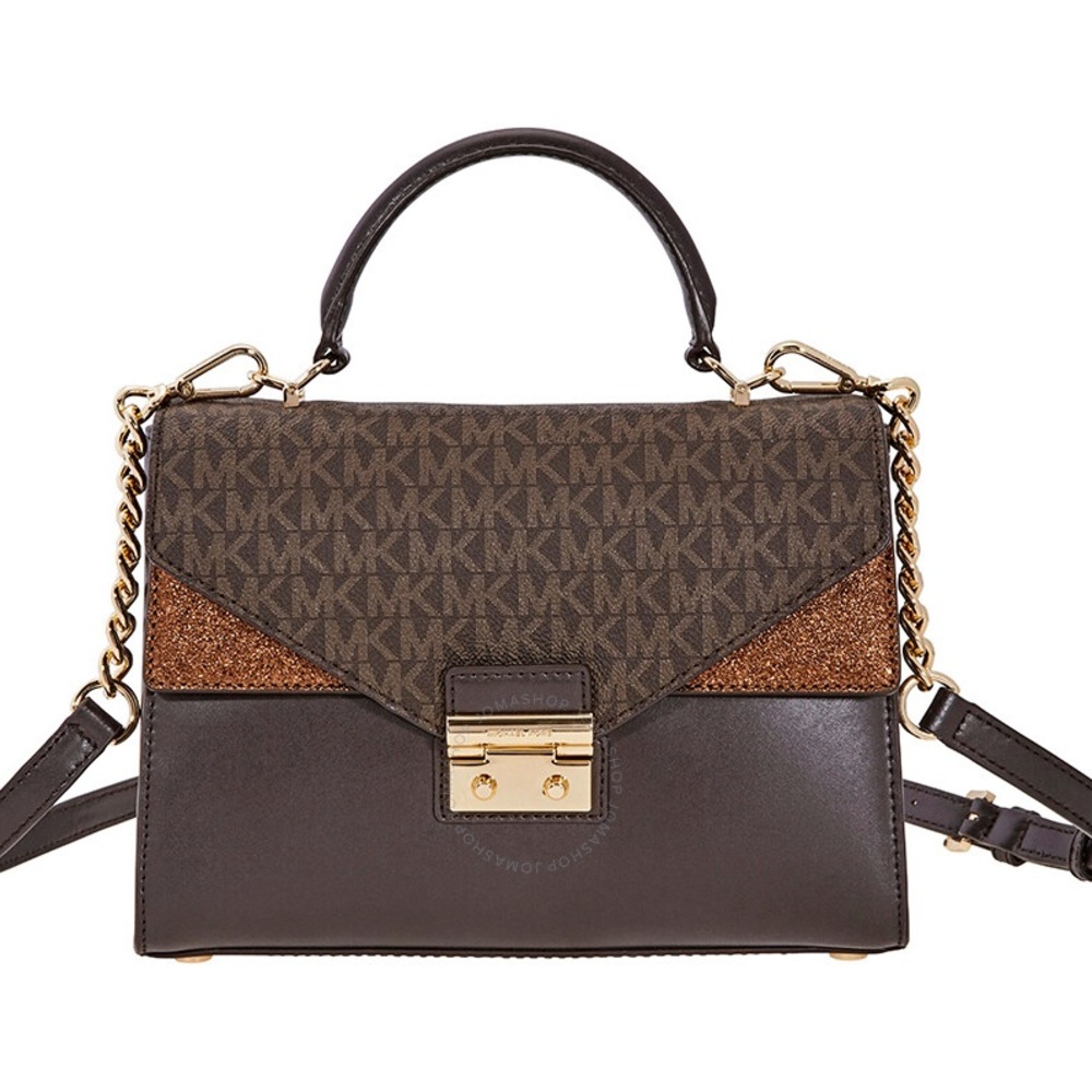 Michael Kors Double Flap Satchel EUC